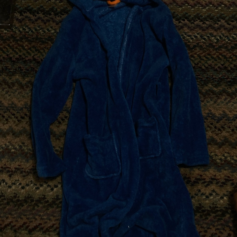 Joe Boxer Blue and Orange Plush Robe